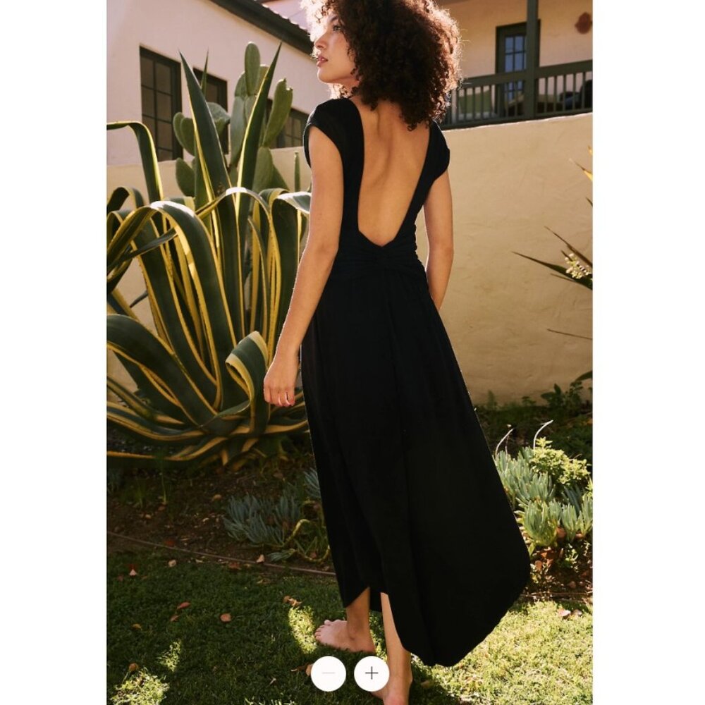 Free People Chateau Low-Back Midi dress NWT